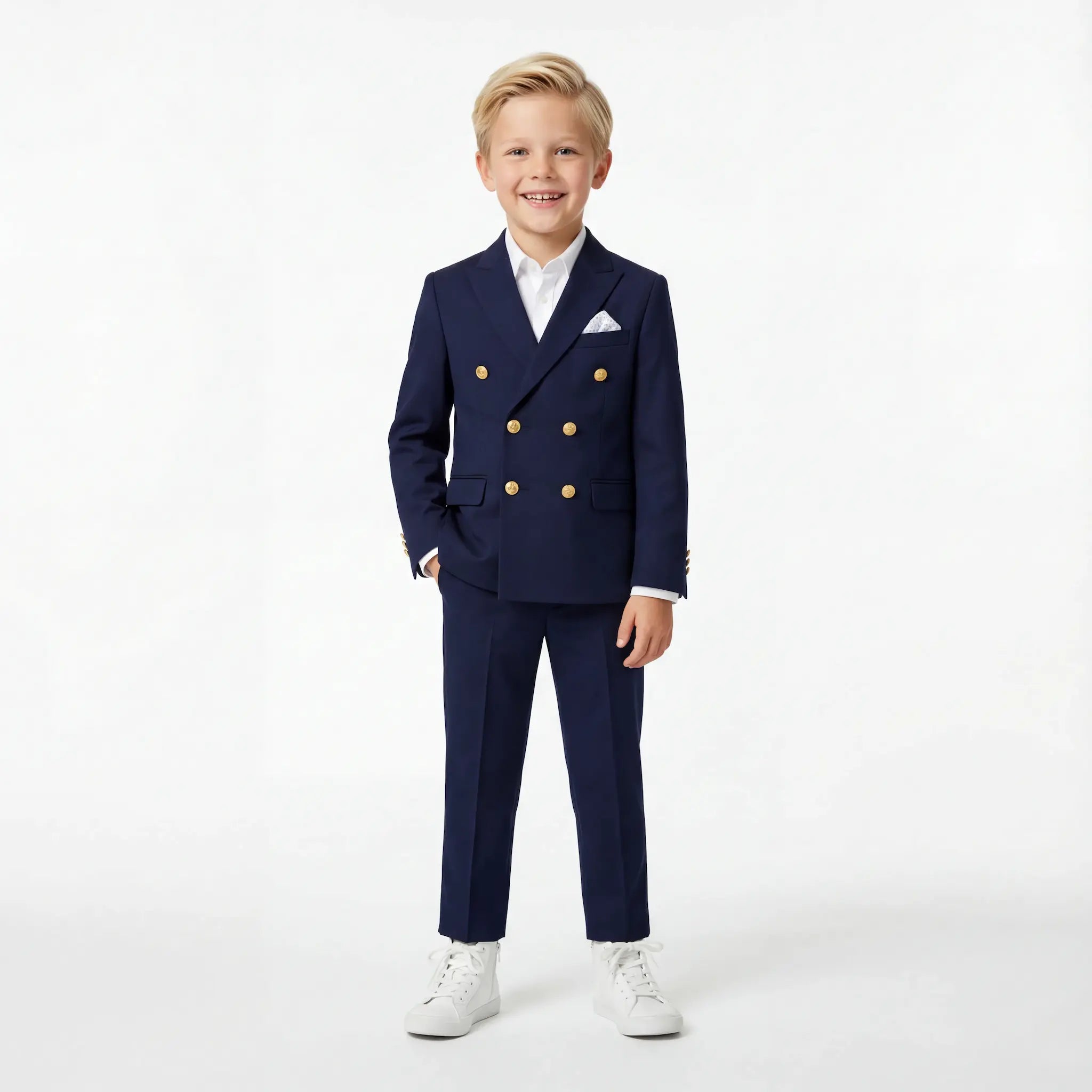 Golden Buttons Boys Suit