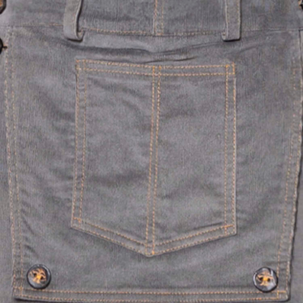 Kids Grey Velvet Pants