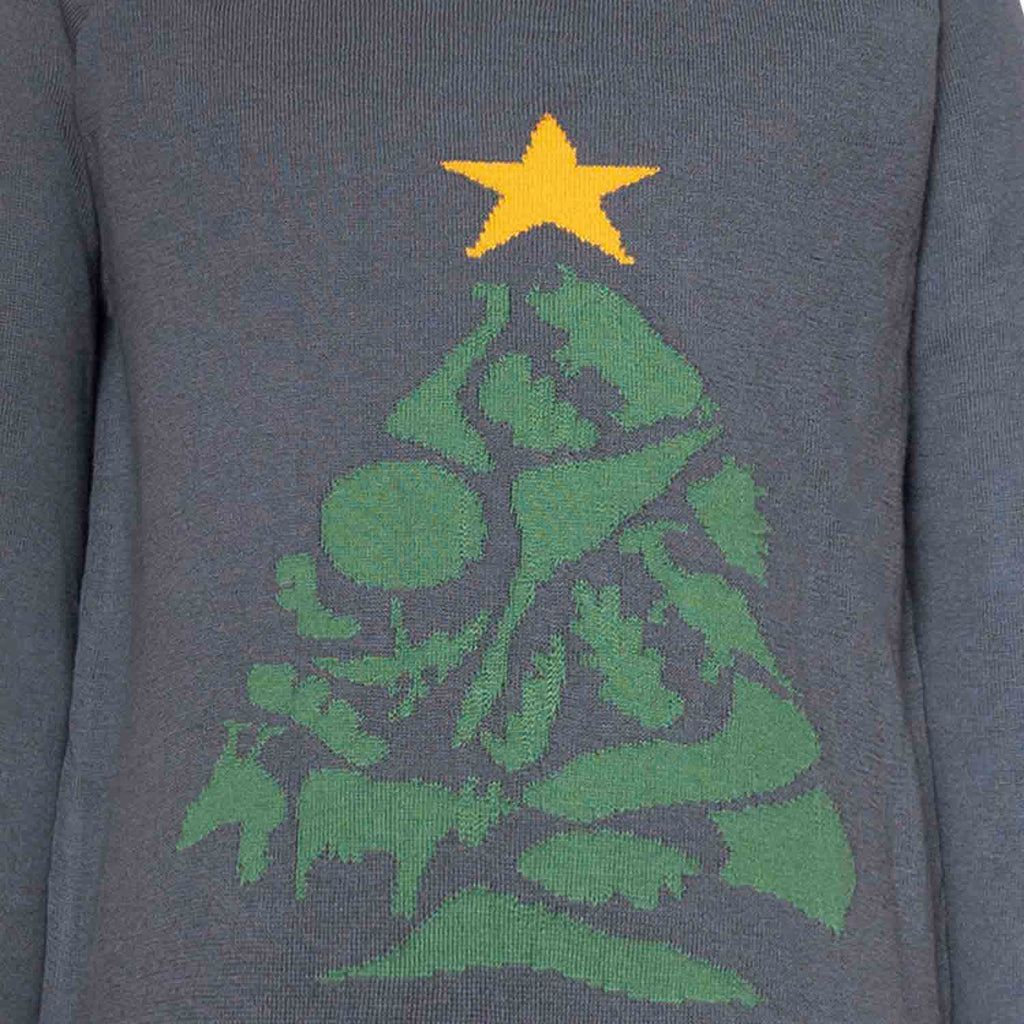Grey Boys Christmas Sweater