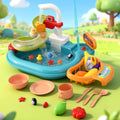 Keezi Kids Pretend Play with Faucet Floating Fishing Toys Play food