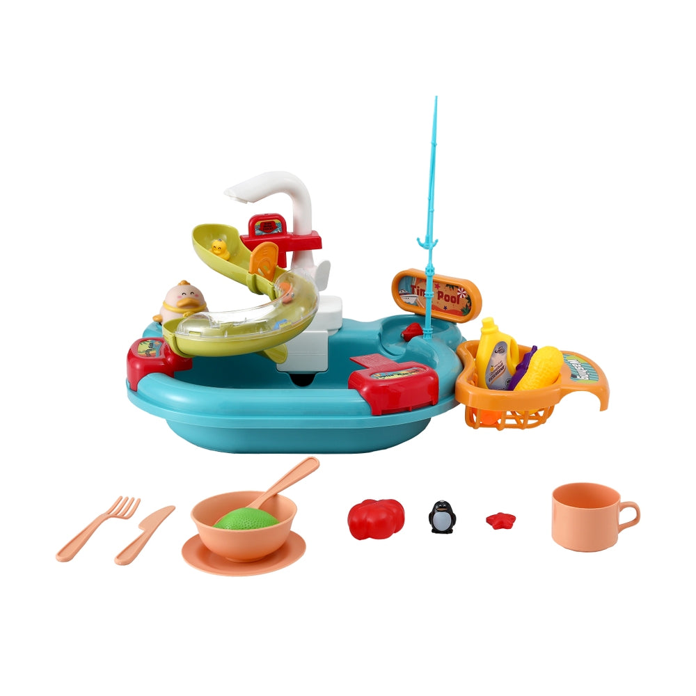 Keezi Kids Pretend Play with Faucet Floating Fishing Toys Play food