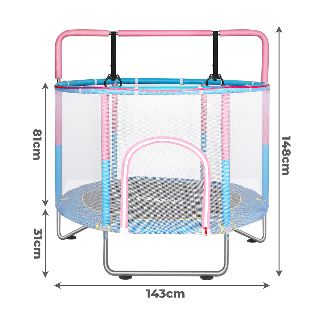 Centra 55" Kids Trampoline Rebounder Pink